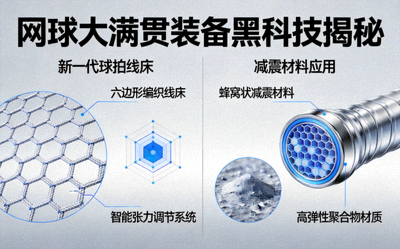 网球大满贯装备黑科技揭秘：新一代球拍线床技术与减震材料应用